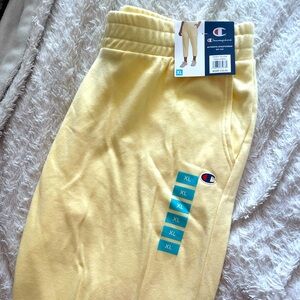 Women Champion Capri Sweatpants - Yellow